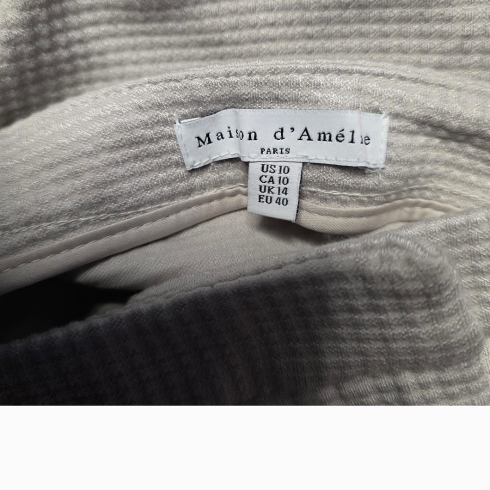 Elegant Gray Textered Women's Pants
